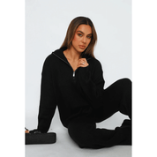 Conjunto Feminino Calça e Casaco Tricot Aerolook Forglows