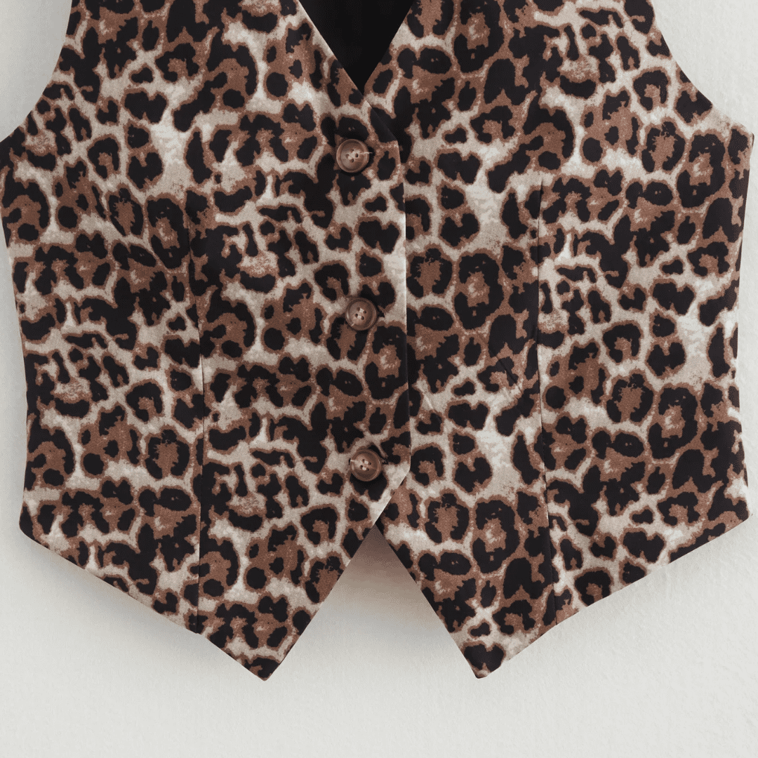 Colete Feminino Animal Print Nívia Forglows