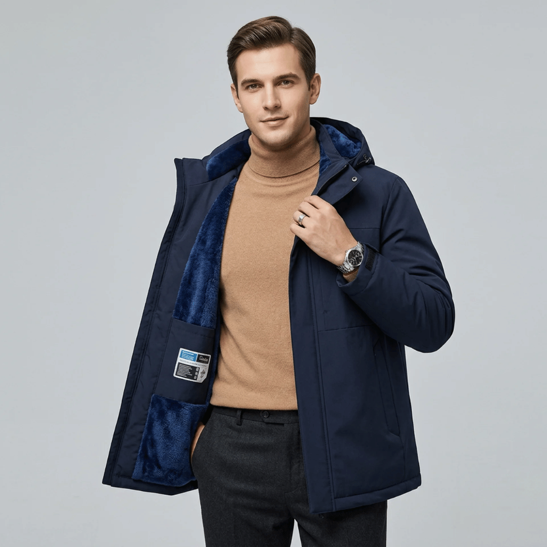 Casaco Masculino Forrado em Fleece Forglows