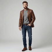Calça Jeans Masculina Reta com Pelúcia Forglows