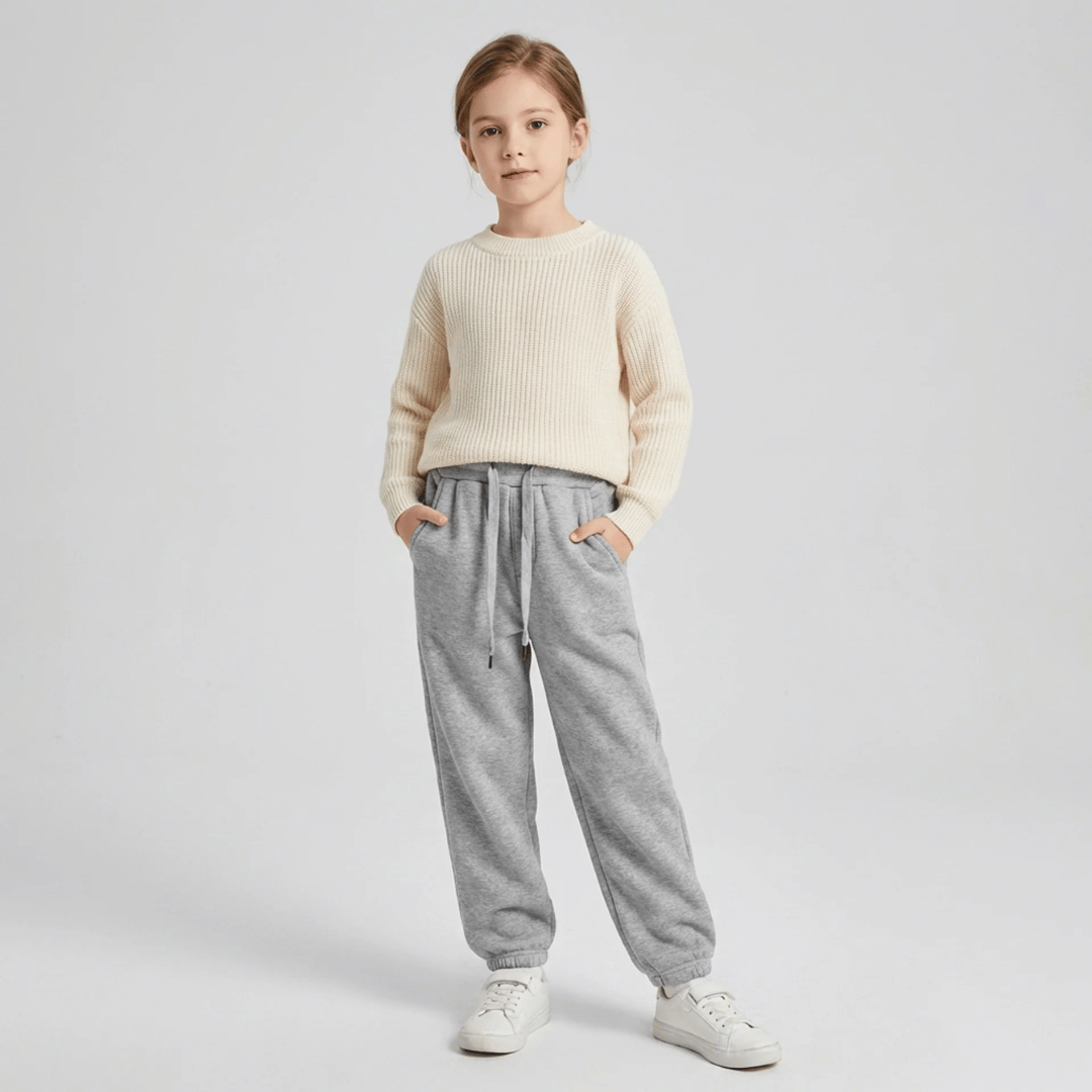 Calça Moletom Infantil Aveludada Menina Forglows