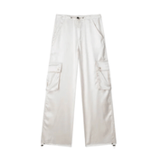 Calça Feminina Cargo Acetinada Forglows