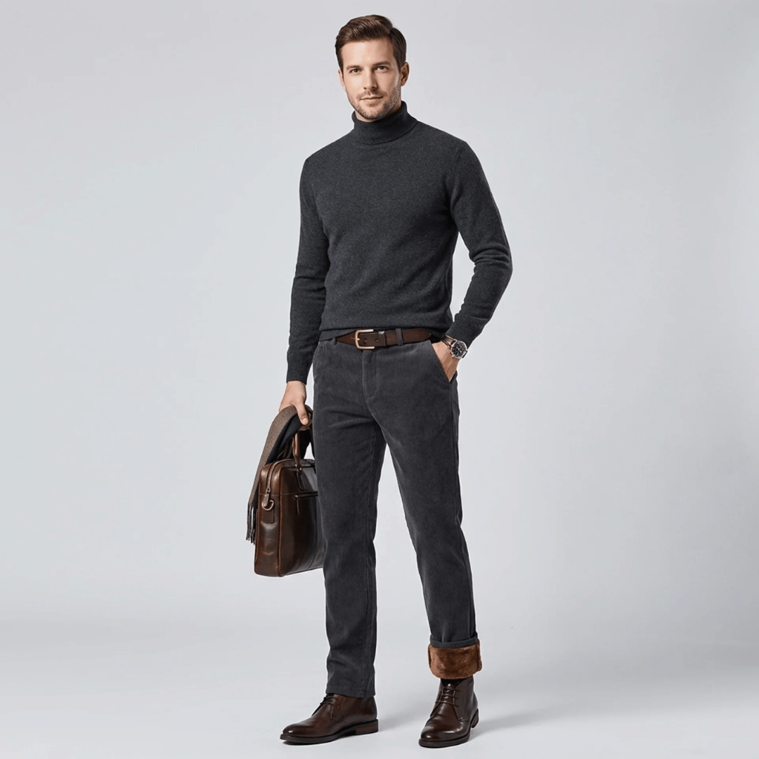 Calça Masculina com Pelúcia em Cotelê Forglows