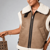 Maxi Colete Feminino com Pelo Forglows
