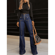 Calça Jeans Feminina Flare Forglows