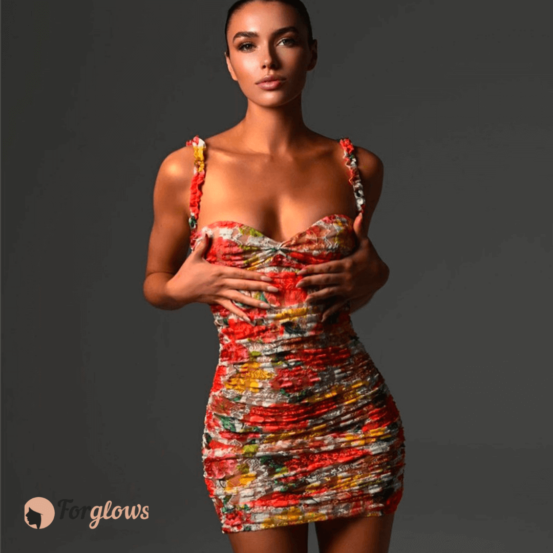 Vestido Feminino Curto Estampado Primavera Forglows