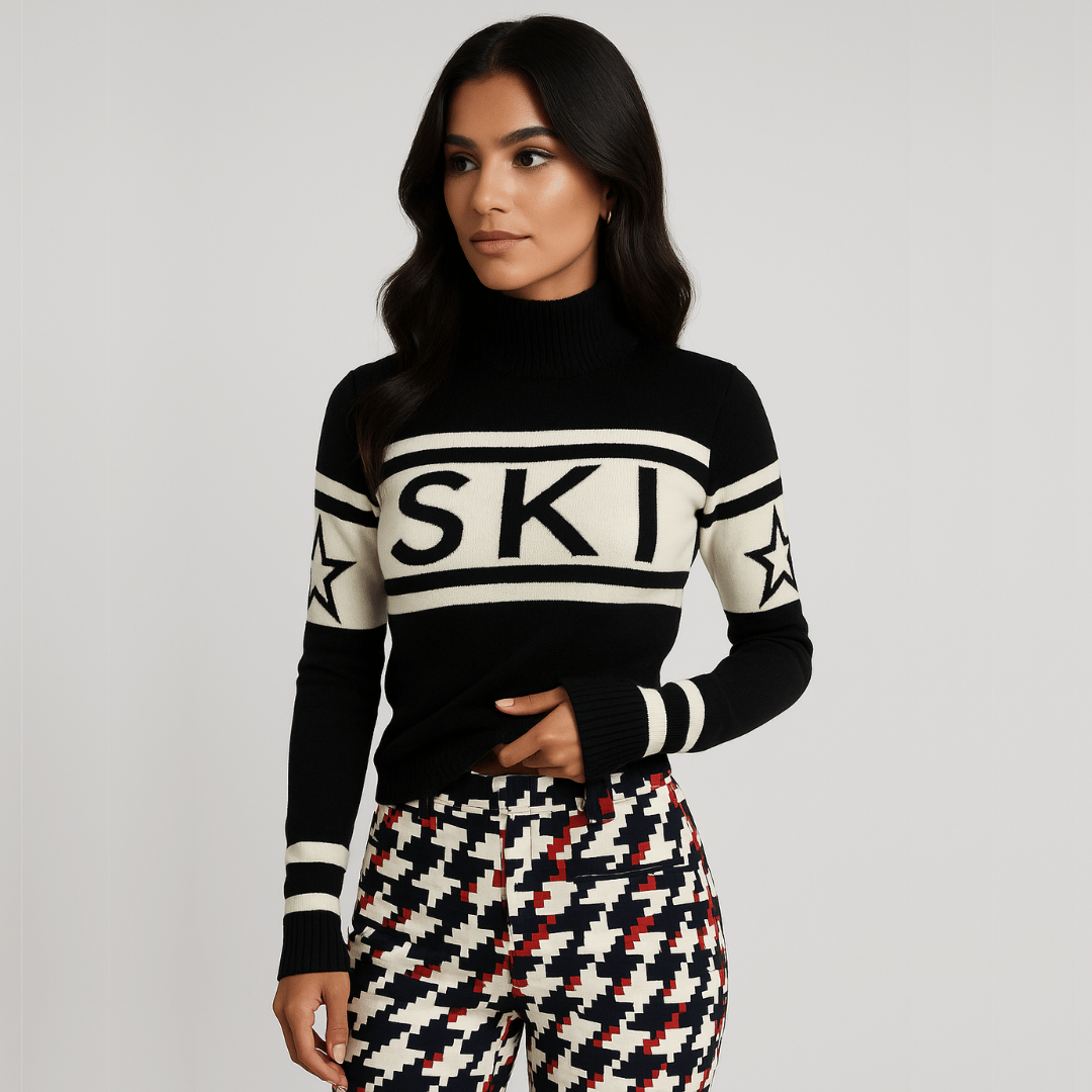 Suéter Gola Alta Feminino Navy Ski Forglows