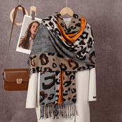 Xale Feminino em Cashmere Animal Print Colorido Forglows