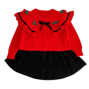 Conjunto de Saia e Suéter Infantil Menina Cerejinhas Forglows
