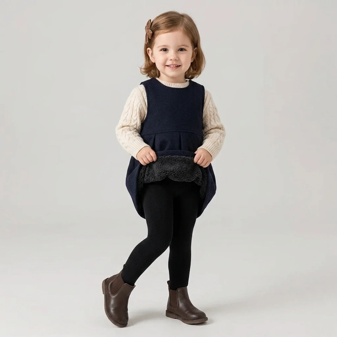 Meia Calça Infantil Forrada com Pelúcia Forglows
