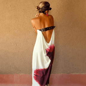 Vestido Feminino Tomara que Caia com Fivela nas Costas