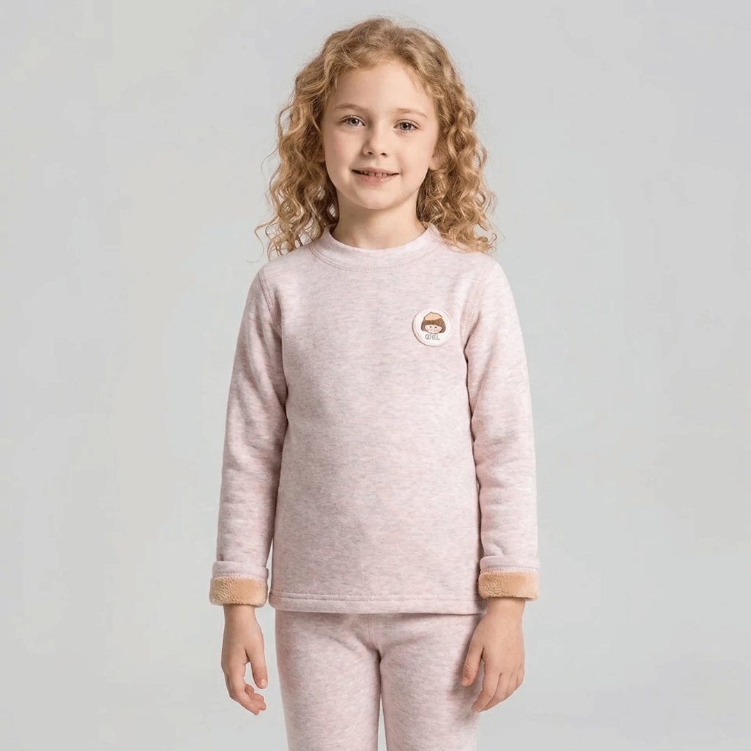 Conjunto Térmico Infantil com Pelúcia Unissex Forglows