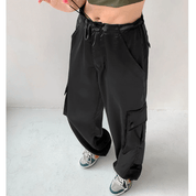 Calça Feminina Cargo Acetinada Forglows