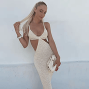 Vestido Feminino Longo Cavado Raquel Forglows