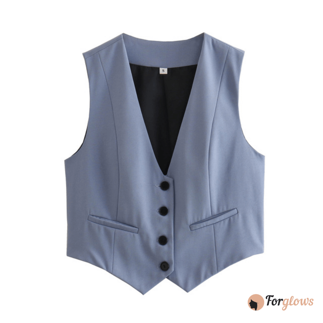 Colete Feminino Alfaiataria Yasmin Forglows
