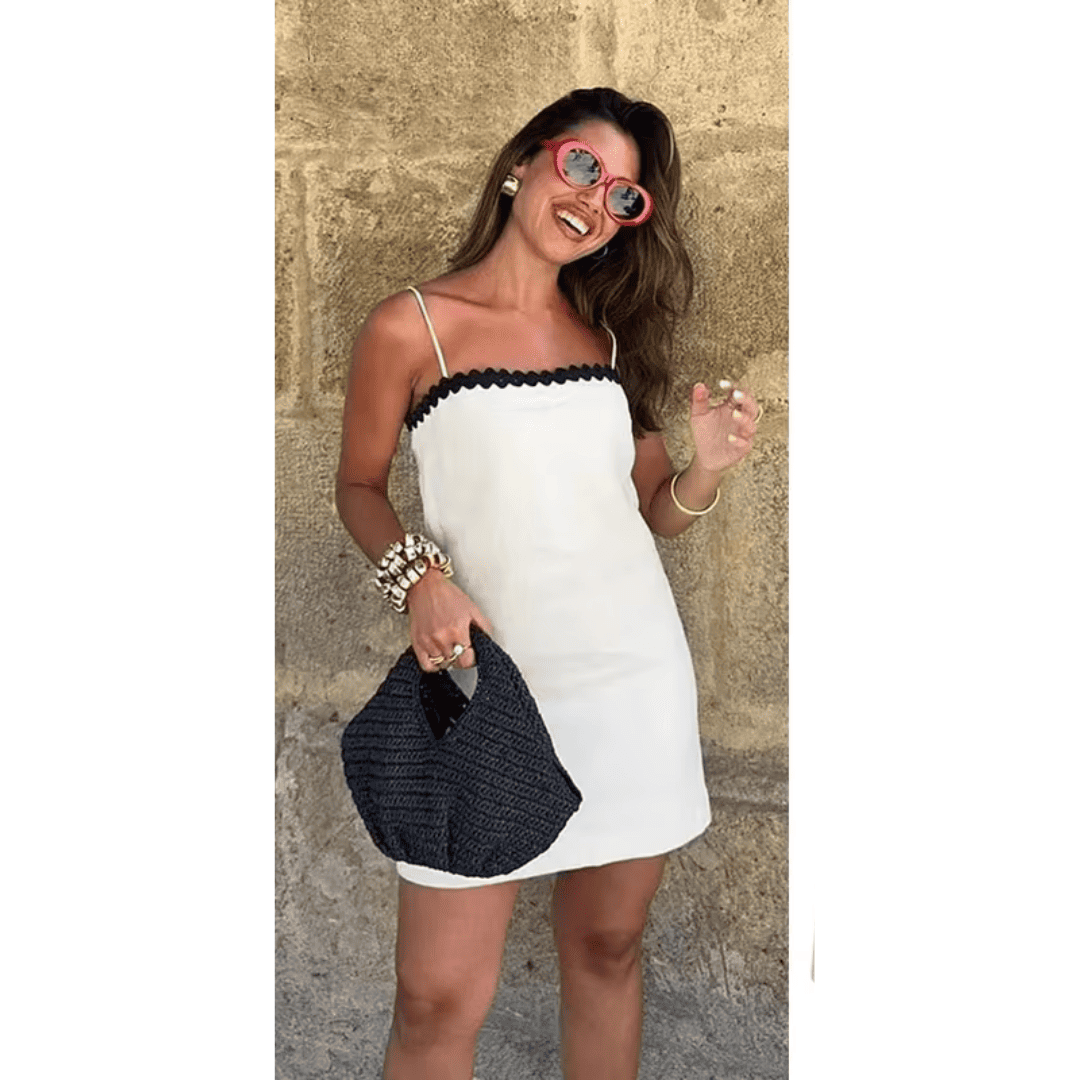 Vestido Feminino de Alcinha Reto em Linho Forglows