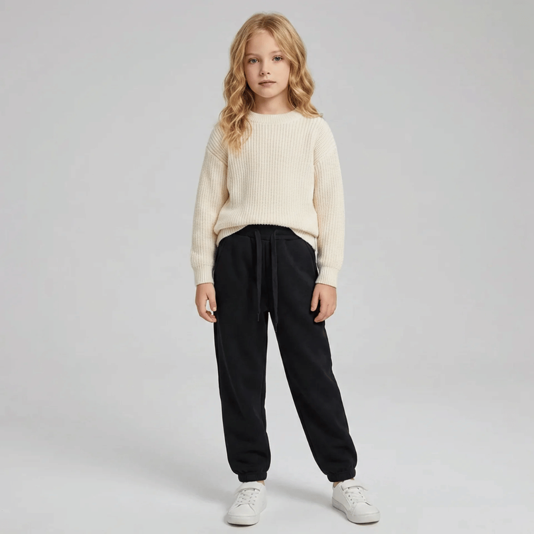 Calça Moletom Infantil Aveludada Menina Forglows