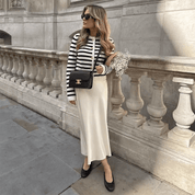 Saia Longa Feminina em Cetim Forglows