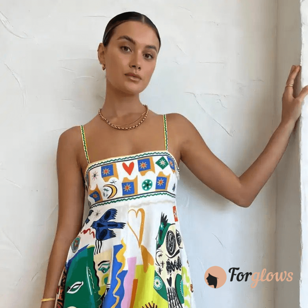 Vestido Feminino Midi Estampado Flora Forglows