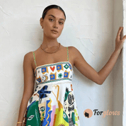 Vestido Feminino Midi Estampado Flora Forglows