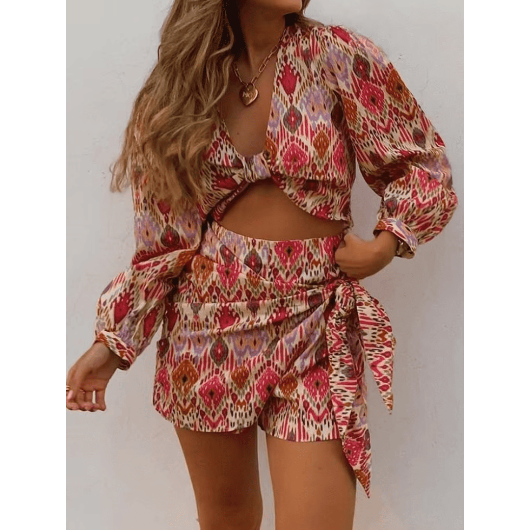 Short Feminino Boho Colorido Forglows