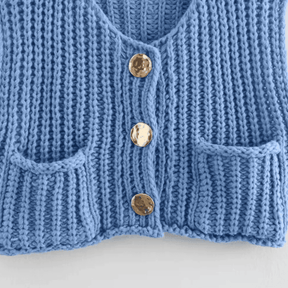 Blusa Colete Feminina de Lã Luara