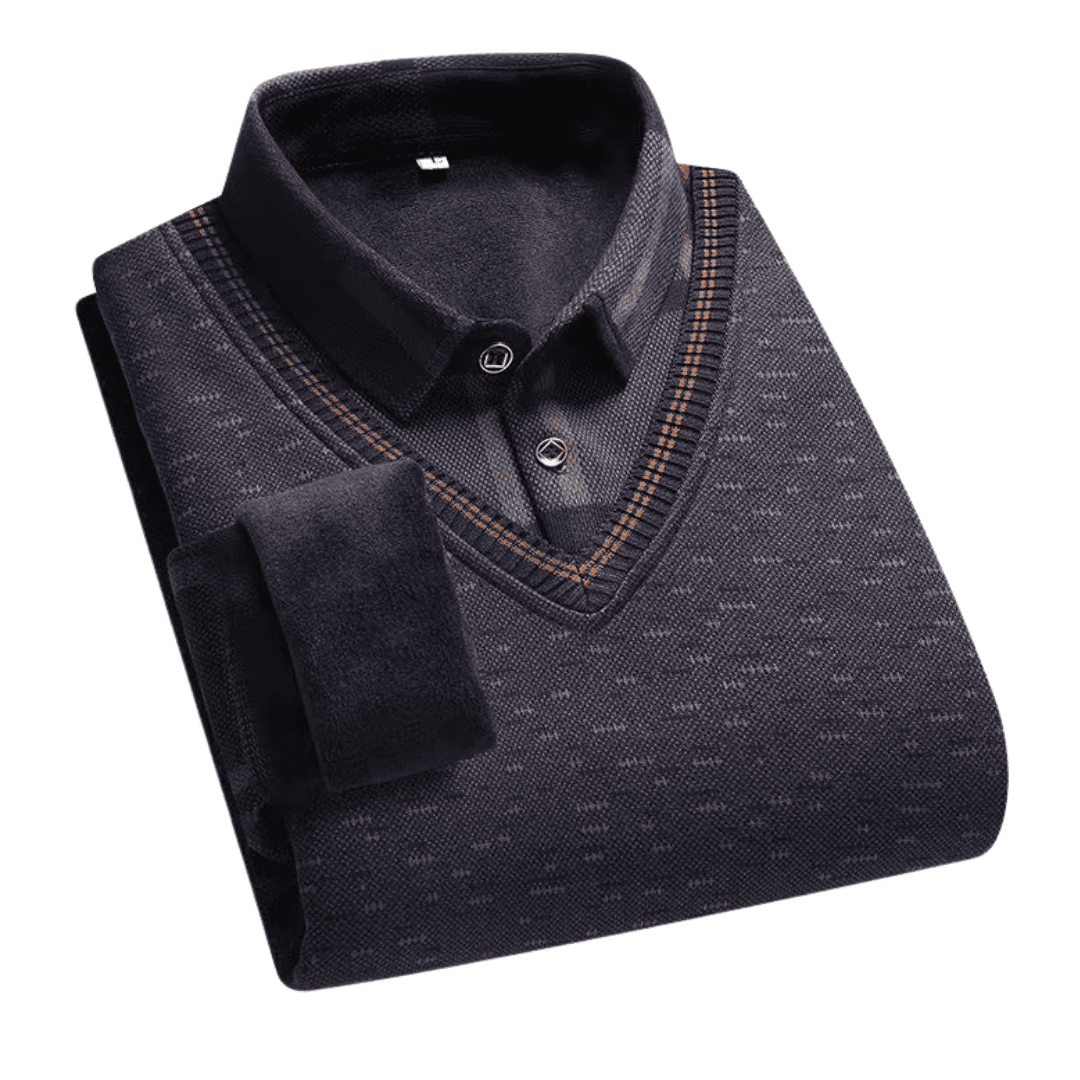 Suéter Masculino com Camisa Falsa Forglows