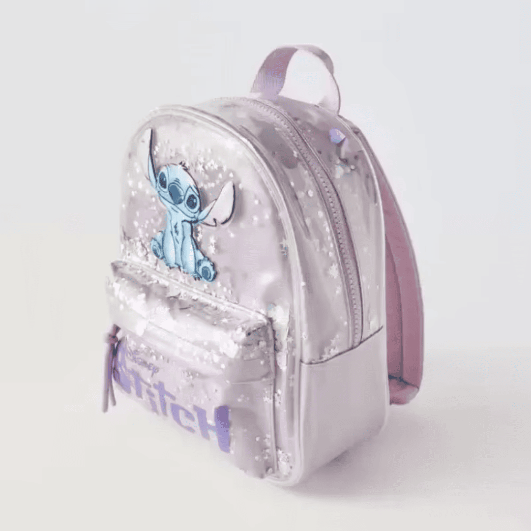Mochila Infantil do Stitch com Lantejoulas