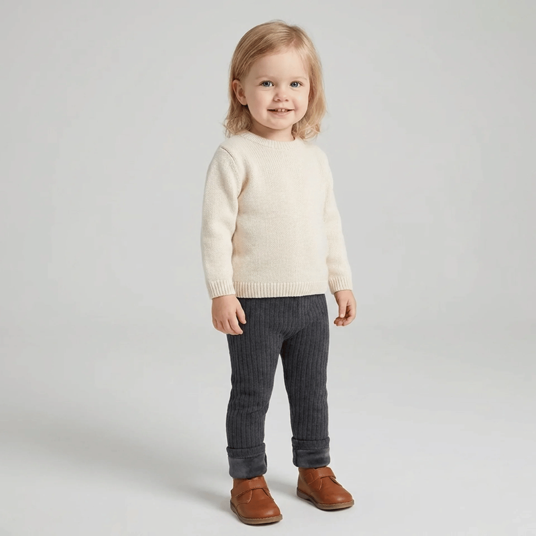 Calça Infantil com Pelúcia Jacquard Forglows
