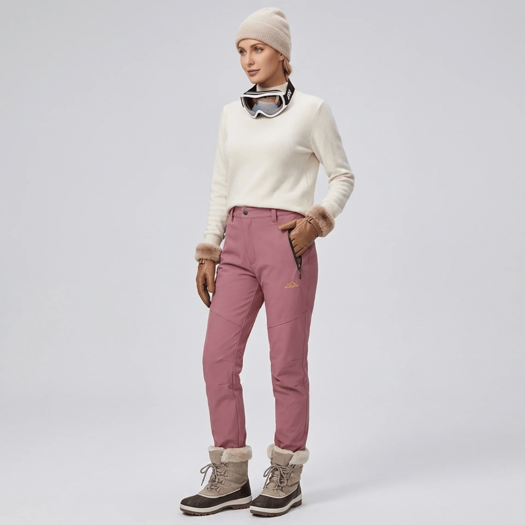 Calça Feminina Impermeável e Forrada para Neve Forglows