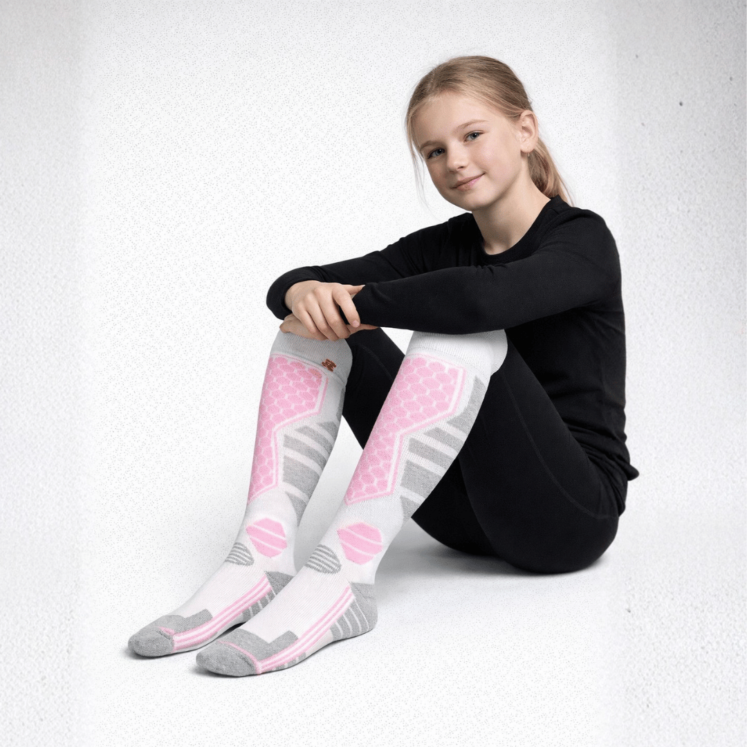Meia Térmica Infantil para Neve Antiderrapante Forglows