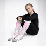 Meia Térmica Infantil para Neve Antiderrapante Forglows