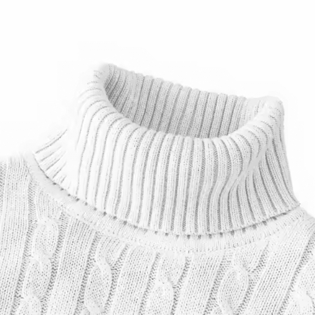 Suéter Masculino Gola Alta Trançado Forglows