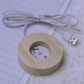 Luminária Esfera com LED Stitch