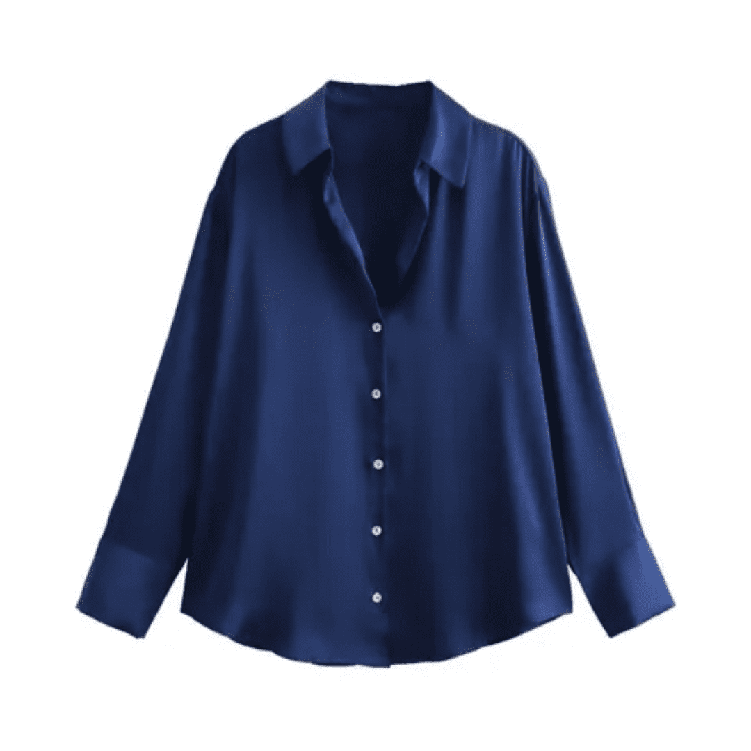 Camisa Feminina de Cetim Eloise Forglows