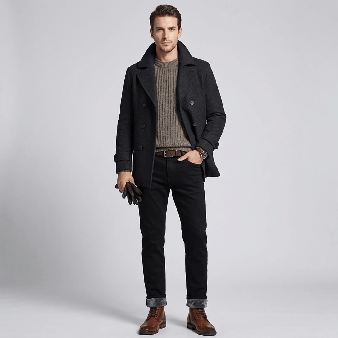 Calça Jeans Masculina Reta com Pelúcia Forglows