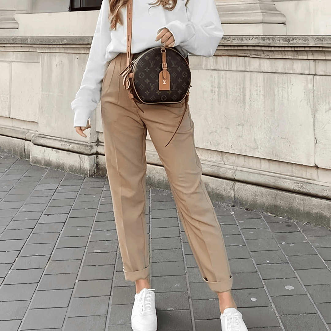 Calça Social Feminina Alfaiataria com Bolsos Yasmin Forglows