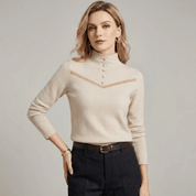 Suéter Feminino Peluciado com Botões Diana Forglows