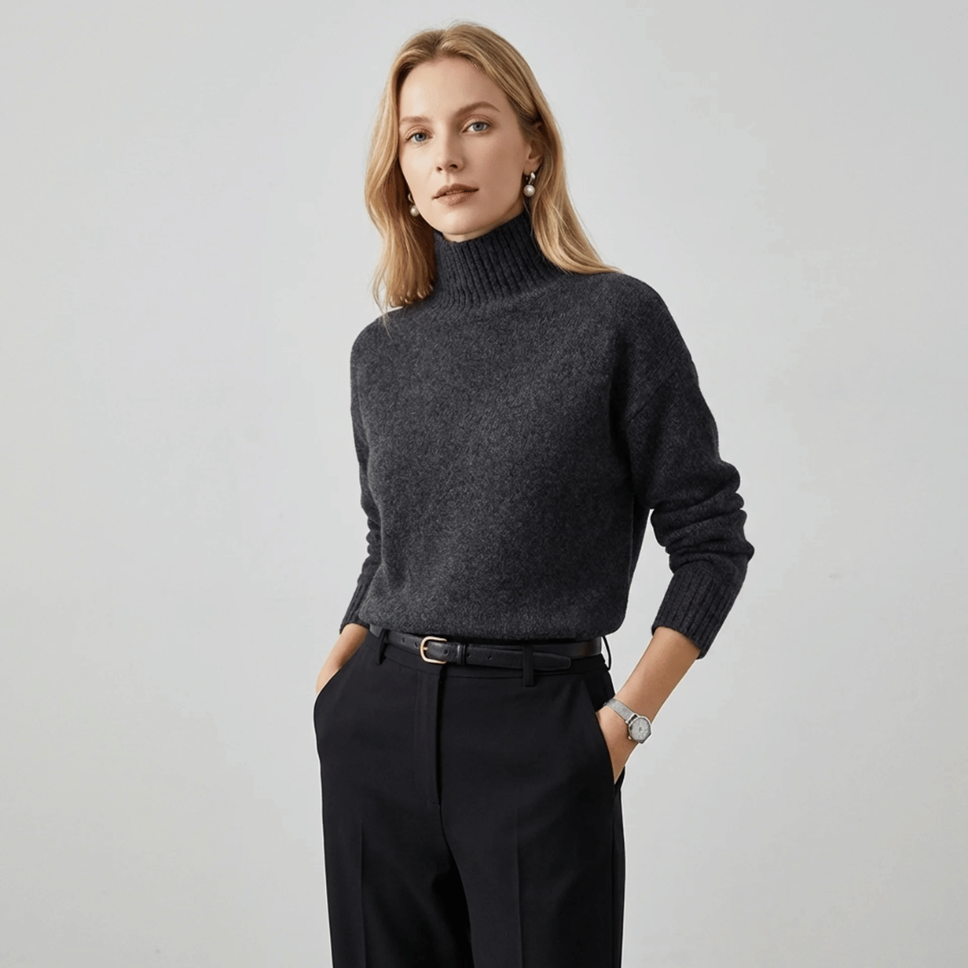 Maxi Suéter Feminino com Gola Alta Denali Forglows