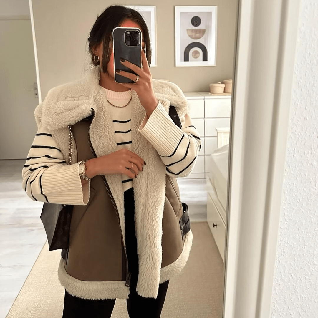 Maxi Colete Feminino com Pelo Forglows