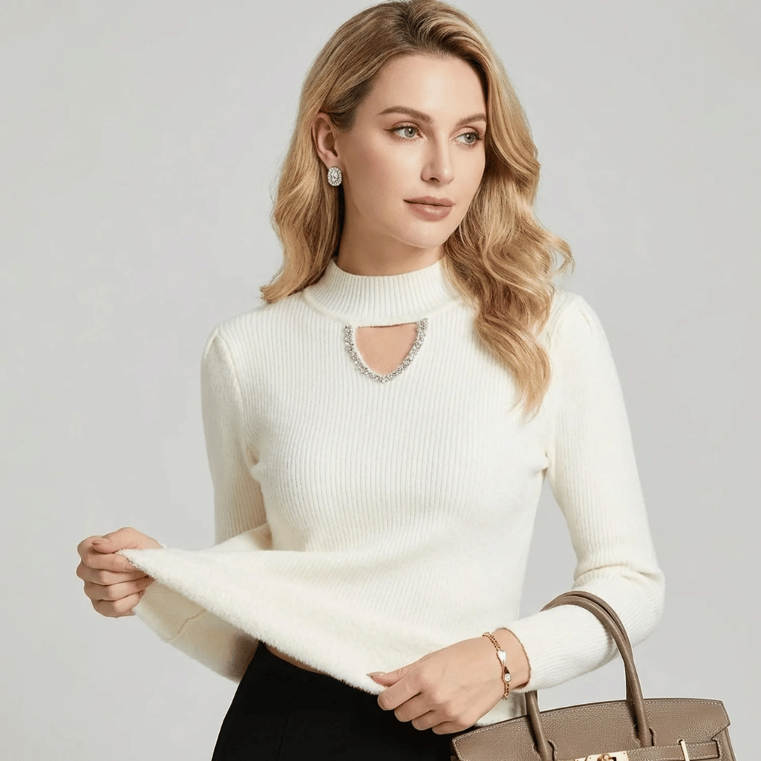 Suéter Feminino Peluciado Diamante Forglows