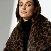 Casaco Feminino de Pele Animal Print Forglows