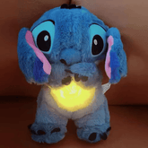 Pelúcia do Stitch que Respira e Música de Ninar