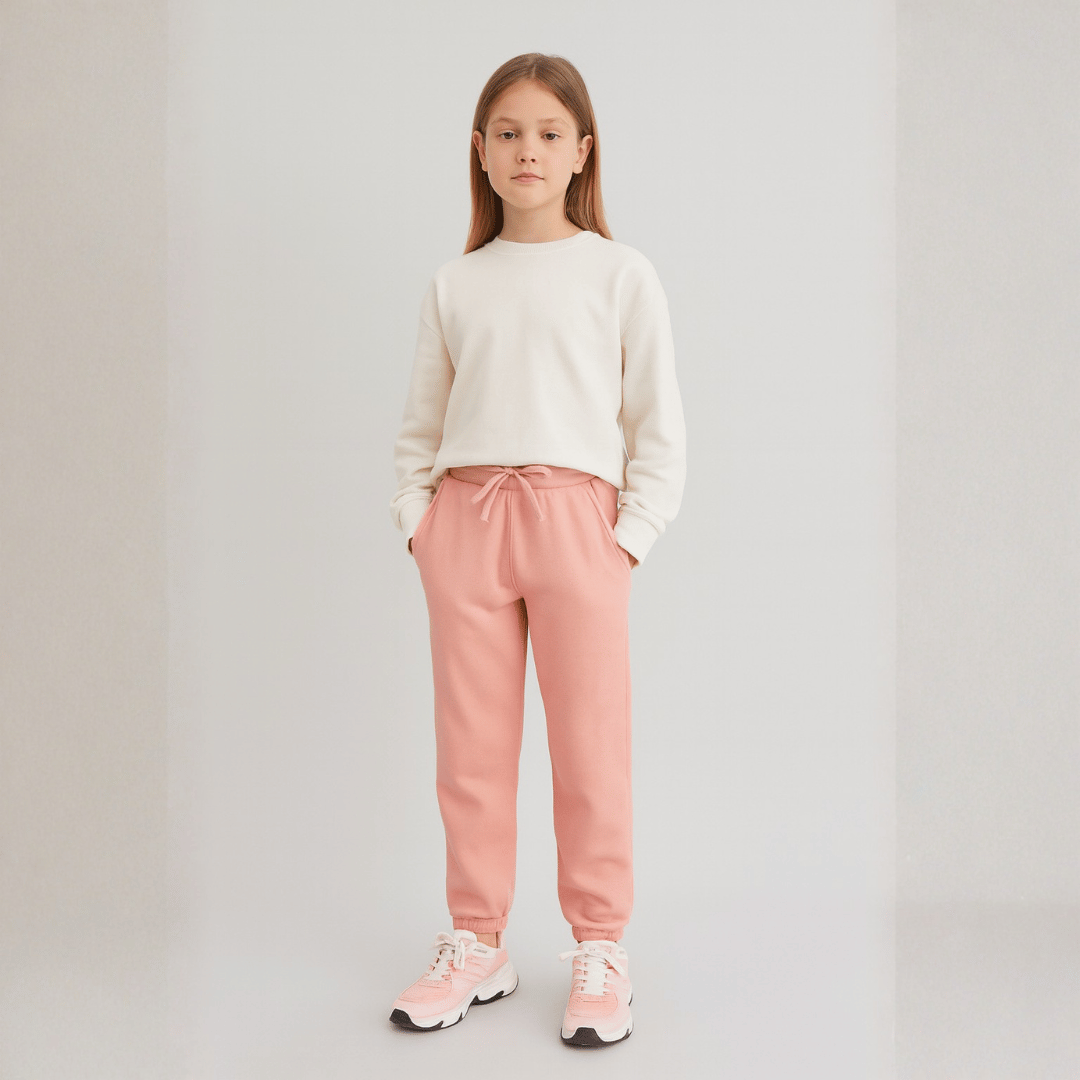 Calça Moletom Infantil Aveludada Menina Forglows