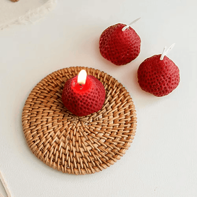 4 Velas de Morango Perfumadas