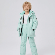 Conjunto de Casaco Forrado com Pelúcia e Calça Infantil para Neve Forglows