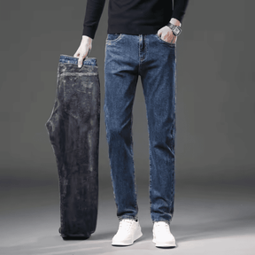 Calça Jeans Masculina Reta com Pelúcia