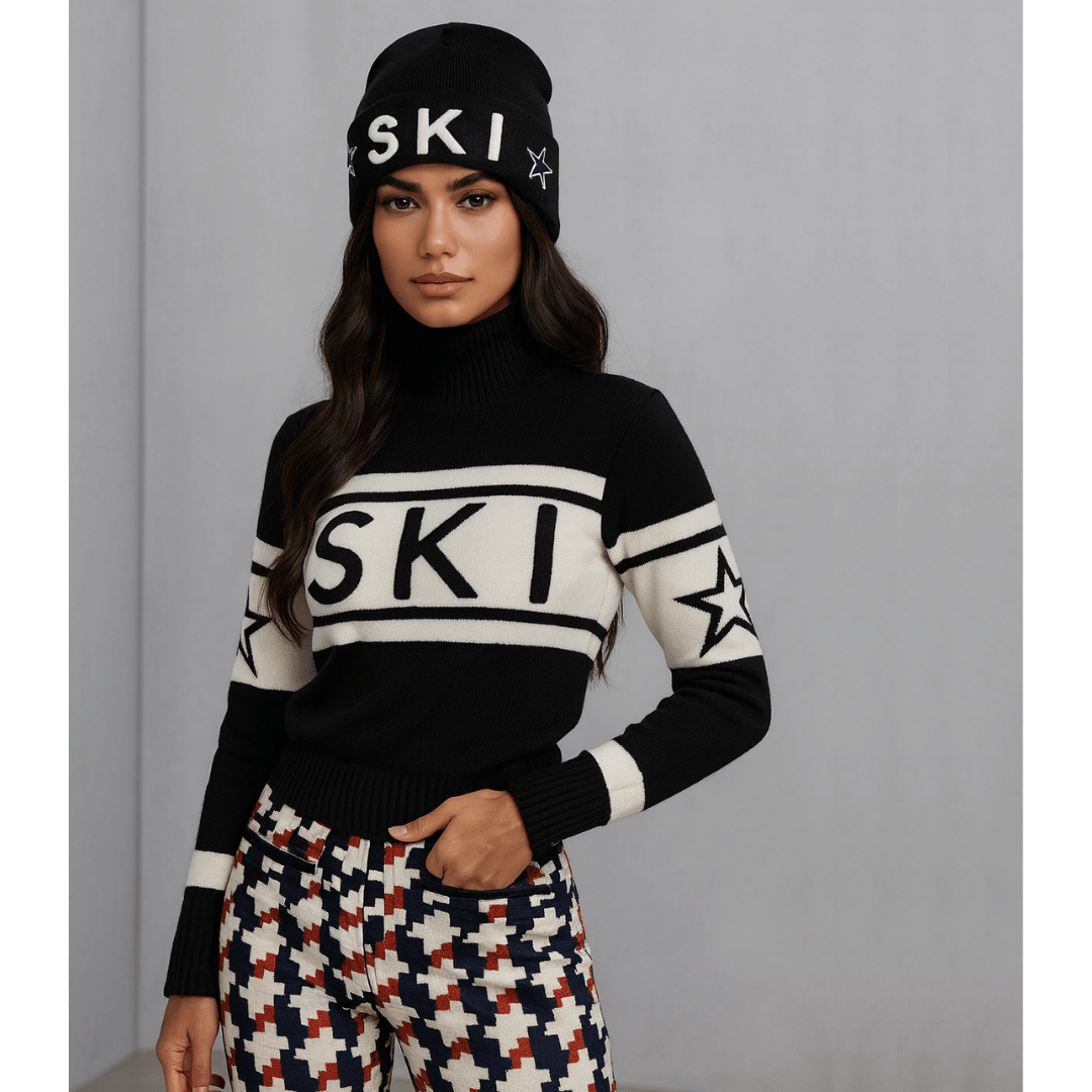 Suéter Gola Alta Feminino Navy Ski Forglows
