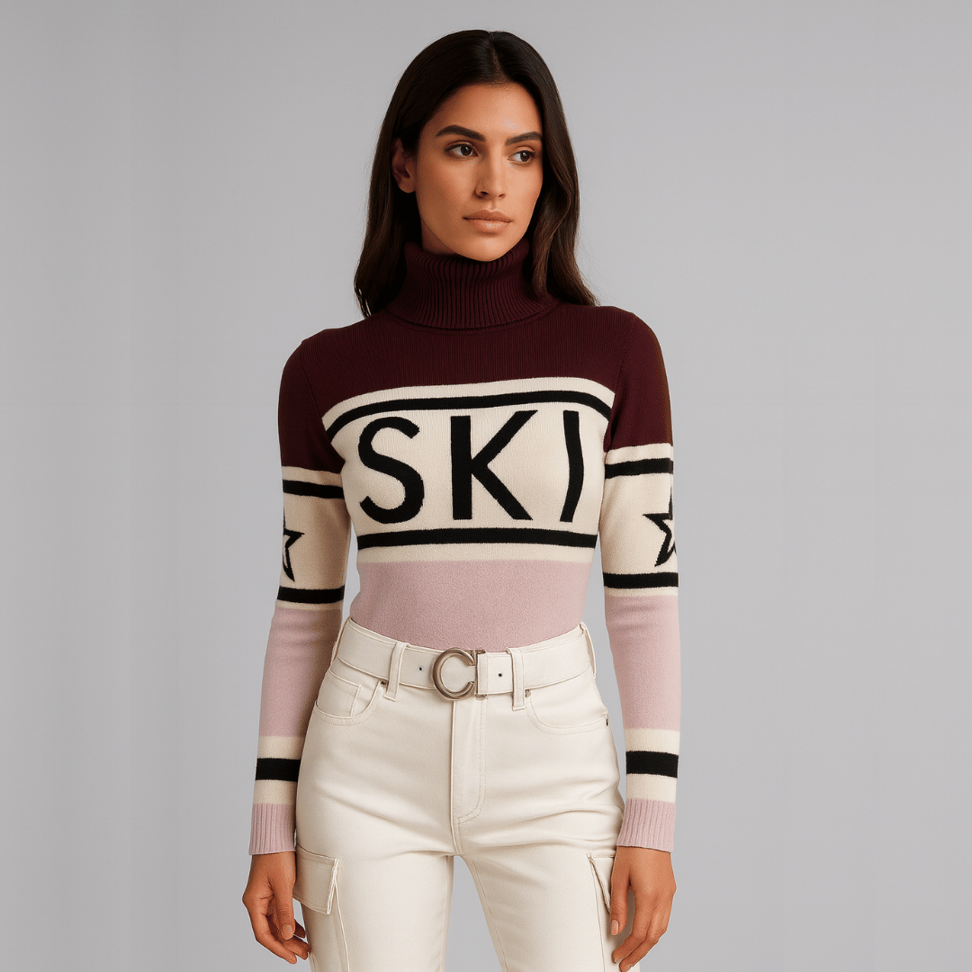 Suéter Gola Alta Feminino Navy Ski Forglows