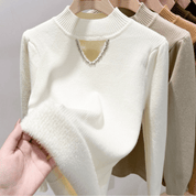 Suéter Feminino Peluciado com Pérolas Forglows